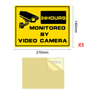 Panneau caméra de surveillance sticker